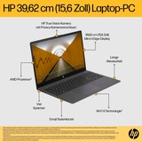 HP 15-fc0174ng, Notebook schwarz, ohne Betriebssystem, 39.6 cm (15.6 Zoll), 512 GB SSD
