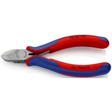 KNIPEX Seitenschneider 72 02 125, für Kunststoff, Schneid-Zange rot/blau, Länge 125mm