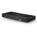 Lindy 4 Port HDMI 18G Splitter, HDMI Splitter schwarz, HDR HDCP 2.2
