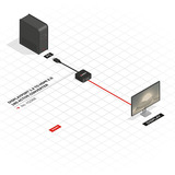 Lindy DisplayPort 1.2 auf HDMI 18G Konverter, Adapter schwarz, aktiv
