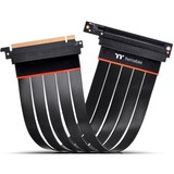 Thermaltake PCIe 90° Extender Kabel 4.0 16x 30cm, Verlängerungskabel schwarz, abgewinkelt