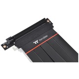 Thermaltake PCIe 90° Extender Kabel 4.0 16x 30cm, Verlängerungskabel schwarz, abgewinkelt