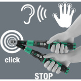 Wera Drehmomentschlüssel mit Durchsteckvierkant Click-Torque Lock A 5 R/L schwarz/grün, Abtrieb 1/4", 2,5 bis 25Nm