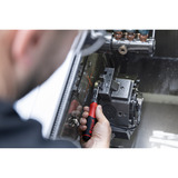 Wiha Schraubendreher mit Bithalter SoftFinish, 1/4" schwarz/rot, mit Ratschenfunktion