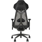 ASUS ROG Destrier Ergo Gaming-Stuhl black schwarz/grau, mobile Gaming-Armstützmodus, Akustikpaneel