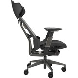 ASUS ROG Destrier Ergo Gaming-Stuhl black schwarz/grau, mobile Gaming-Armstützmodus, Akustikpaneel