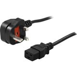 BlueWalker Netzkabel mit UK-Netzstecker C19 schwarz, 1,8m