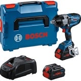 Bosch PRO Akku-Schlagschrauber BITURBO GDS 18V-1600 HC Professional, 18Volt blau/schwarz, 2x Akku ProCORE18V 8,0Ah, 3/4", in L-BOXX