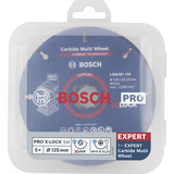 Bosch PRO Cutting and Grinding, X-LOCK Trennscheiben-Set 125mm 5-teilig, inkl. Fächerschleifscheibe