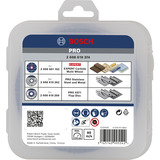 Bosch Professional PRO Cutting and Grinding, X-LOCK Trennscheiben-Set 125mm 5-teilig, inkl. Fächerschleifscheibe