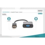 Digitus Adapter / Konverter DisplayPort > VGA HD15 schwarz, 15cm 