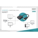 Digitus Adapter / Konverter DisplayPort > VGA HD15 schwarz, 15cm 