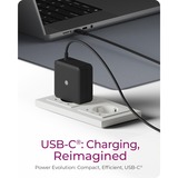 ICY BOX Steckerladegerät IB-PS111-PD, USB-C schwarz, PD 3.0 65W, 150cm Kabel