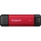 Kingston Dual Portable 1 TB, Externe SSD rot/schwarz