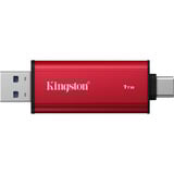 Kingston Dual Portable 1 TB, Externe SSD rot/schwarz