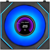 Lian Li UNI FAN SL-INF LCD FLEX 120 Wireless, Gehäuselüfter schwarz, 120 mm