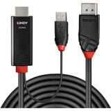 Lindy Adapterkabel HDMI > DisplayPort schwarz/rot, 3 Meter