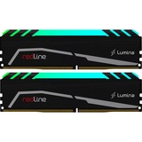 Mushkin DIMM 64 GB DDR4-2666 (2x 32 GB) Dual-Kit, Arbeitsspeicher schwarz, MLA4C266GHHF32GX2, Redline Lumina RGB, INTEL XMP