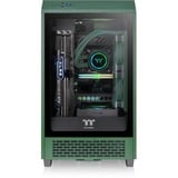 Thermaltake The Tower 200 Racing Green, Tower-Gehäuse dunkelgrün, Tempered Glass