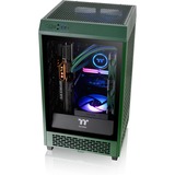 Thermaltake The Tower 200 , Tower-Gehäuse dunkelgrün, Tempered Glas