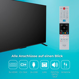Toshiba 65QV2363DA, QLED-Fernseher 164 cm (65 Zoll), schwarz, UltraHD/4K, Triple Tuner, Smart TV, VIDAA