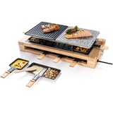 Bestron Raclette-Grill XL holz/schwarz