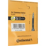 Continental Tubeless Ventil-Set Aluminium S42 schwarz/gelb, 40mm