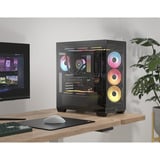 Corsair 3500X LX-R RGB , Tower-Gehäuse schwarz, Tempered Glass x 2