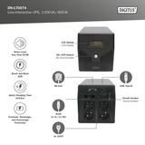 Digitus Line-Interaktive USV, 1000 VA/600 Watt schwarz