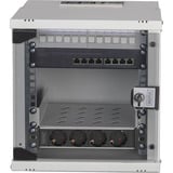 Digitus Netzwerk-Set SOHO Pro 10" 315x300 mm (BxT), IT-Schrank hellgrau, 6 Höheneinheiten