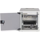 Digitus Netzwerk-Set SOHO Pro 10" 315x300 mm (BxT), IT-Schrank hellgrau, 6 Höheneinheiten