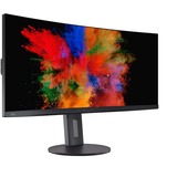 Fujitsu P34-9 US, Gaming-Monitor 86.7 cm(34.1 Zoll), schwarz, UWQHD, AMD Free-Sync, Curved