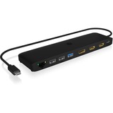 ICY BOX IB-DK2116-C, Dockingstation USB-C, HDMI, DisplayPort