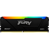 Kingston FURY DIMM 32 GB DDR4-3200 (2x 16 GB) Dual-Kit , Arbeitsspeicher schwarz, KF432C16BB12AK2/32, Beast RGB, INTEL XMP