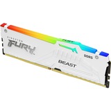 Kingston FURY DIMM 64 GB DDR5-5600 (2x 32 GB) Dual-Kit, Arbeitsspeicher weiß, KF556C36BWEAK2-64, FURY Beast RGB, INTEL XMP, AMD EXPO