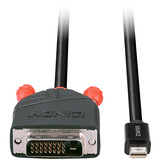 Lindy Mini DisplayPort an DVI Adapterkabel schwarz, 3m