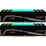 Mushkin DIMM 64 GB DDR4-3200 (2x 32 GB) Dual-Kit, Arbeitsspeicher schwarz, MLA4C320GJJM32GX2, Redline Lumina RGB, INTEL XMP