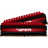 Patriot DIMM 32 GB DDR4-3600 (2x 16 GB) Dual-Kit, Arbeitsspeicher rot, PV432G360C8K, Viper 4 , INTEL XMP