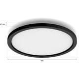Philips HUE White Ambiance Aurelle runde Panelleuchte, LED-Leuchte schwarz, inkl. Dimmschalter