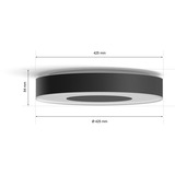 Philips HUE White & Color Ambiance Infuse Deckenleuchte L, LED-Leuchte schwarz
