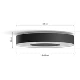 Philips White & Color Ambiance Infuse Deckenleuchte L, LED-Leuchte schwarz