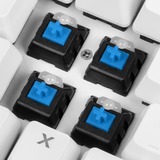 Sharkoon SKILLER SGK3 White, Gaming-Tastatur weiß, US-Layout, Kailh Blue