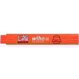 Wiha Elektriker-Gliedermaßstab Longlife, 2 Meter, Messlatte orange