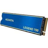 ADATA LEGEND 700 512 GB, SSD blau/gold, PCIe 3.0 x4, NVMe 1.4, M.2 2280