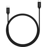ADATA USB 2.0 Kabel, USB-C Stecker > USB-C Stecker schwarz, 2 Meter, PD 3.0, QC 3.0, Laden mit bis zu 100 Watt
