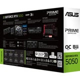 ASUS GeForce RTX 5050 PRIME OC 8GB, Grafikkarte DLSS 4, 3x DisplayPort, 1x HDMI 2.1