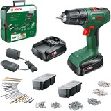 Bosch Akku-Bohrschrauber EasyDrill 18V-40 + SystemBox grün/schwarz, 2x Li-Ionen Akku 1,5Ah, Koffer, POWER FOR ALL ALLIANCE