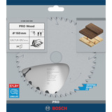 Bosch PRO Wood Kreissägeblatt, Ø 160mm, 24Z Bohrung 20mm, für Handkreissägen