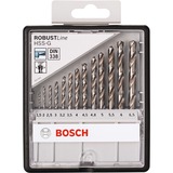 Bosch RobustLine HSS-G-Spiralbohrer-Satz, 135°, 13-teilig in Kassette