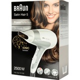 Braun Satin Hair 5 PowerPerfection HD580, Haartrockner weiß/silber